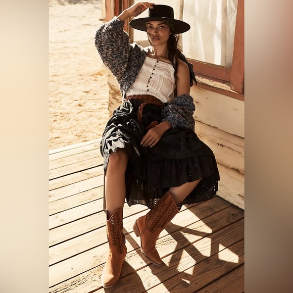 Anthropologie Western Trimmed Boater Hat - Picture 7 of 7